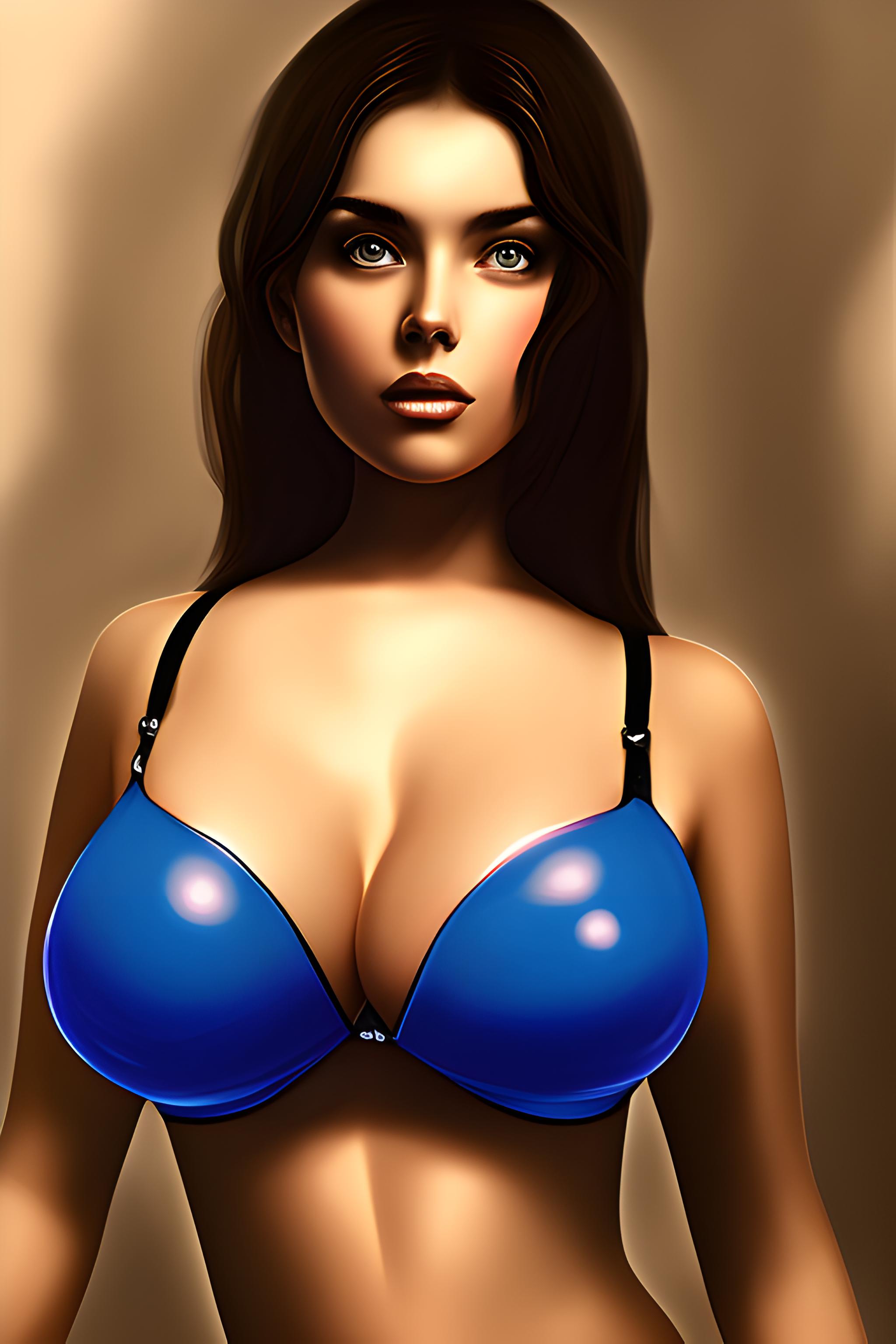 Big sexy boobs girl in bra